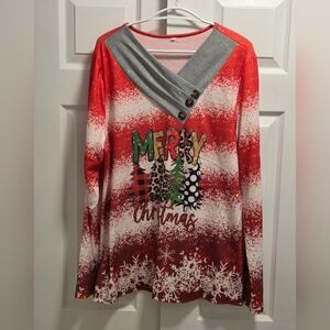 Merry Christmas Ugly Xmas Sweater Shirt Size XXL